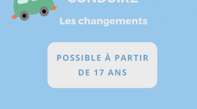 Les changements pour le permis de conduire