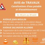 Travaux d’été – Avenues Jean Moulin & Salvador Allende