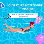 OUVERTURE PROLONGÉE DE LA PISCINE DE CESTAS