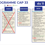 Annulation CAP 33 du 11 et 12 août-Vigilance rouge canicule