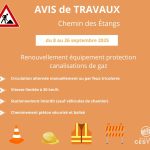 Travaux chemin des Étangs