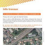 Travaux de nuit en gare de Gazinet-Cestas