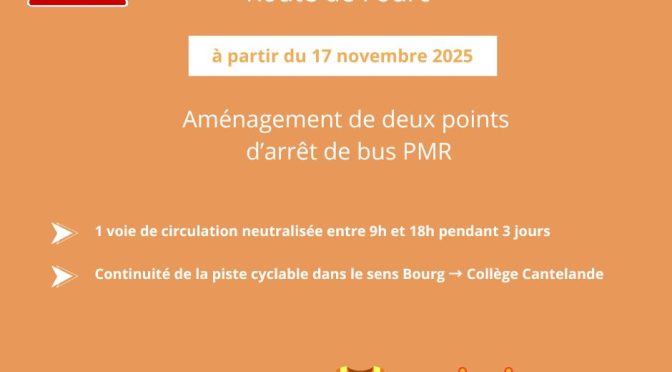 Travaux d’aménagement – Route de Fourc