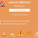Information travaux – Médiathèque