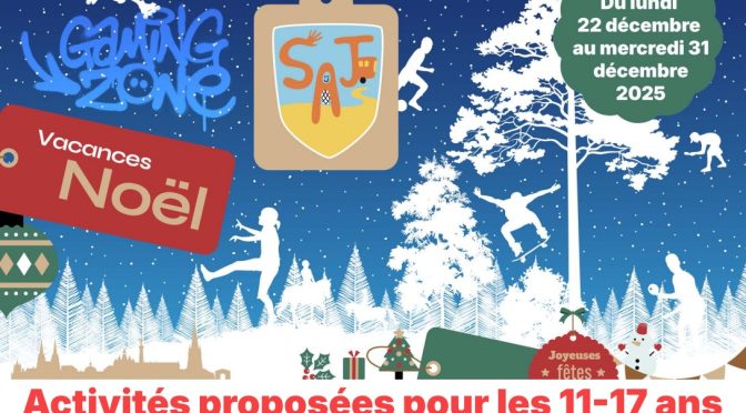 Animations SAJ – Vacances de Noël