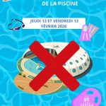 Fermeture exceptionnelle de la piscine