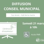 Diffusion du Conseil Municipal sur écran