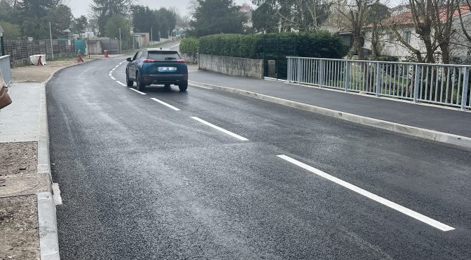 Réouverture du pont de l’Eau Bourde à Cestas
