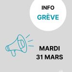 Préavis de grève – Mardi 31 mars 2026