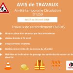 Travaux sur la D1250 : circulation réglementée du 27 au 30 avril 2026
