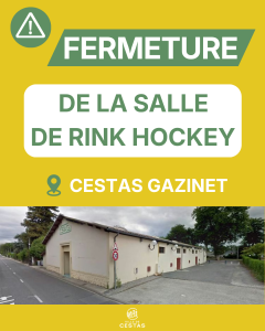 Fermeture de la salle de Rink Hockey de Gazinet
