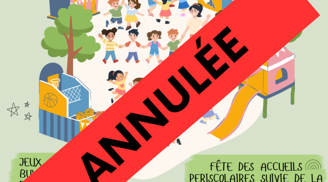 Annulation des manifestations du vendredi 19 juin