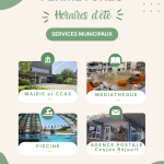 Horaires d’été 2026 des services municipaux