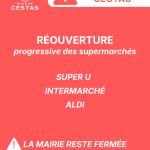 Réouverture progressive des supermarchés
