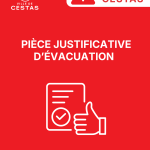 Pièce justificative d’évacuation