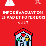 Évacuation des EHPAD et du foyer Bois Joly