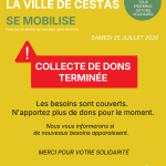 Collecte de dons terminée