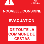 ÉVACUATION de TOUTE LA COMUNE DE CESTAS