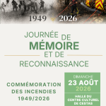 Journée de mémoire et de reconnaissance – Incendies 1949/2026
