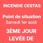 Point de situation – Samedi 1er août
