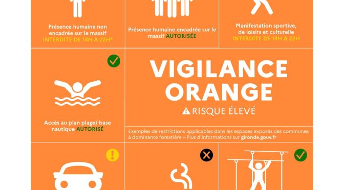 VIGILANCE ORANGE FEUX DE FORÊT