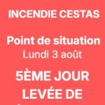  POINT DE SITUATION – Lundi 3 août