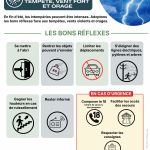 Tempêtes, vents violents et orages : adoptons les bons réflexes